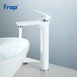 Frap воды смесителя кран для раковины ванной комнаты бассейна кран белый латунь кран водопроводный кран бассейна смесителя палуба крепление
