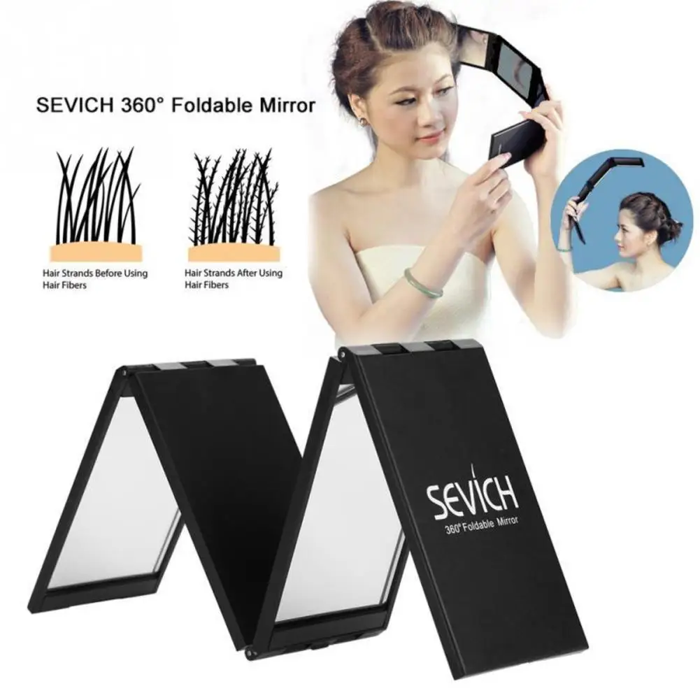 

Makeup Mirror Foldable Multiple Applications 1 PC Compact 4 Folds Mirror Panel Expandable Makeup Mirror Four Sides With Case