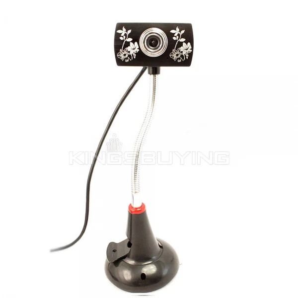 5MP USB HD Flexible Neck PC Webcam Web Camera with Flowers
