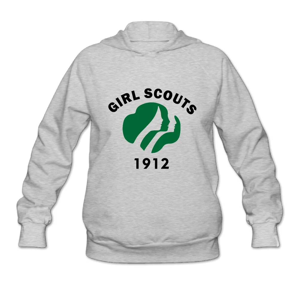 Girl Scouts 1912 women Long Sleeve Hooded Sweatshirt Custom fashion