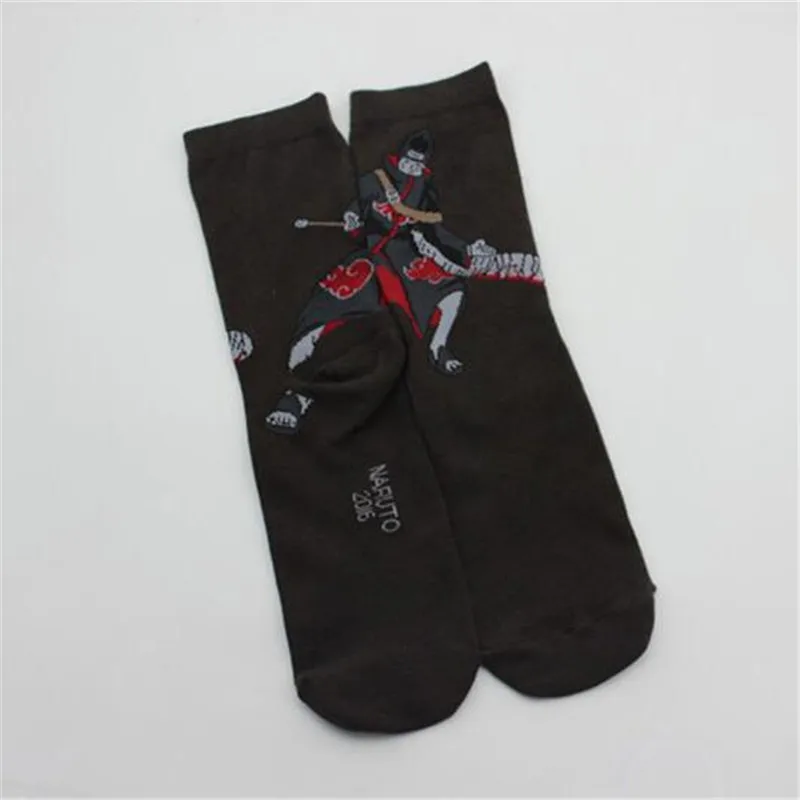 Носки для взрослых с персонажами из аниме Наруто персонажи Косплей Аксессуары носки для мужчин и женщин носки-трубы средней высоты