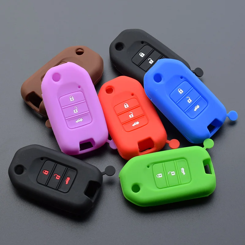 Silicone Car Key Cover Case For Honda For Accord 9 Crider Crv Freed