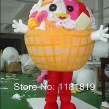 Талисман Мороженое талисман мороженое костюм обычай Необычные костюмы аниме косплей комплекты Mascotte Необычные платье карнавальный костюм