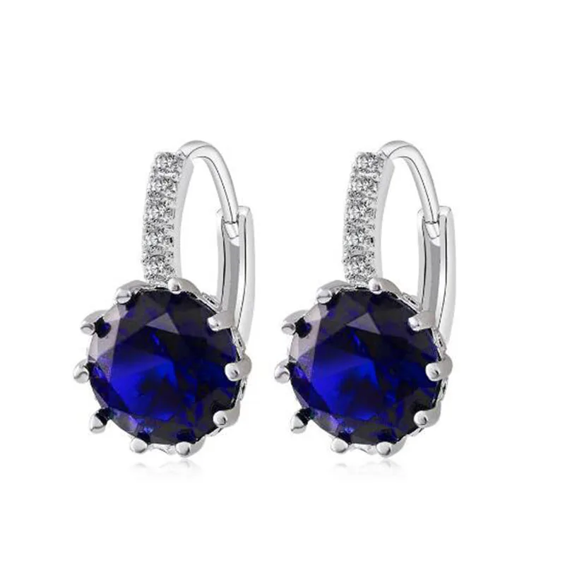 Циркон серьги-новые серьги циркон пряжки многоцветный Jewelry Оптовая продажа #1518048 |