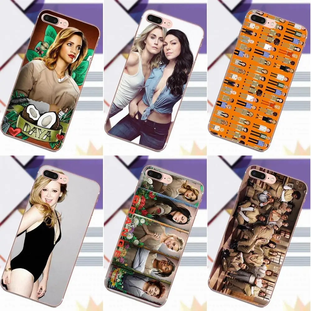 

Vvcqod For Galaxy Alpha Core Prime Note 4 5 8 S3 S4 S5 S6 S7 S8 S9 mini edge Plus TPU Luxury Orange Is The New Black