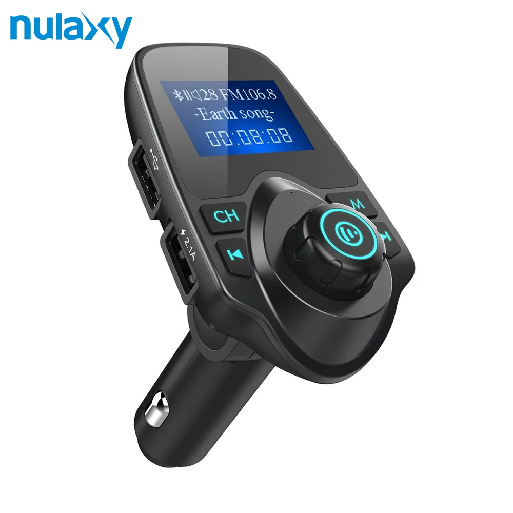 Nulaxy FM передатчик AUX Беспроводной Bluetooth аудио автомобильный Mp3 плеер комплект