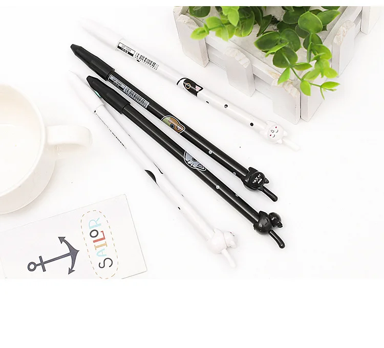 0.4mm Kawaii Plastic Ink Creative Gel Pen Bone Model Neutral Pens School Writing Office Supplies Pen Cute China Stationery