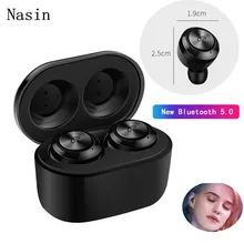 Nasin A6 TWS 5 0 Mini True Wireless Earbuds Bluetooth Earphone Headset With Mic Charging Box For iPhone Xiaomi Samsung