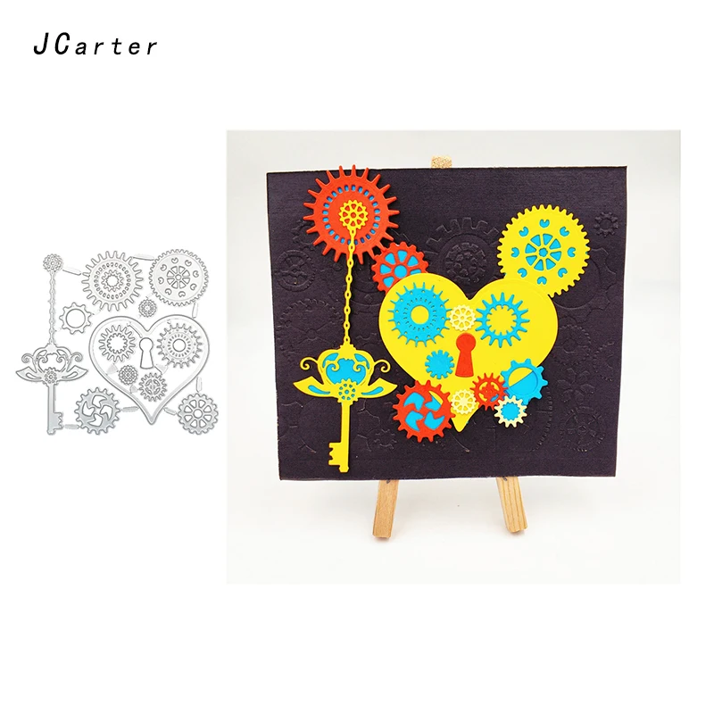

JC 2019 New Arrival Gear Magic Array Metal Cutting Dies for Scrapbooking DIY Embossing Folder Card Stencil Handmade Album Crafts