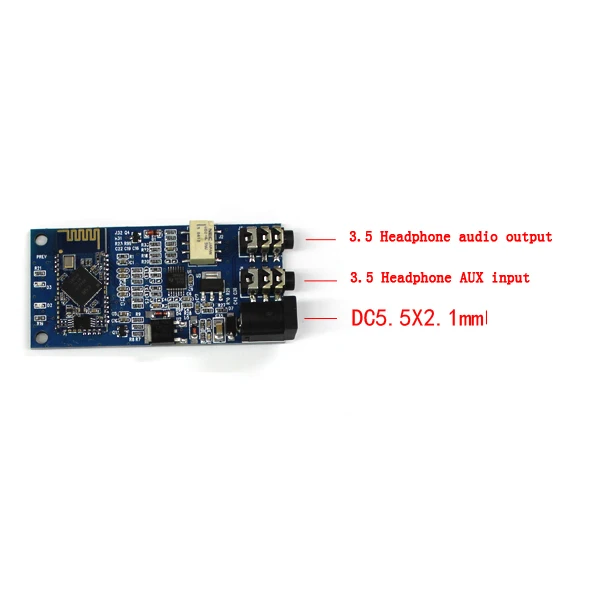 

dc 12v APT-X CSR64215 Bluetooth 4.2 Audio Receiver Board Wireless Stereo Music Module AUX for phone iPhone PC 24v 9v