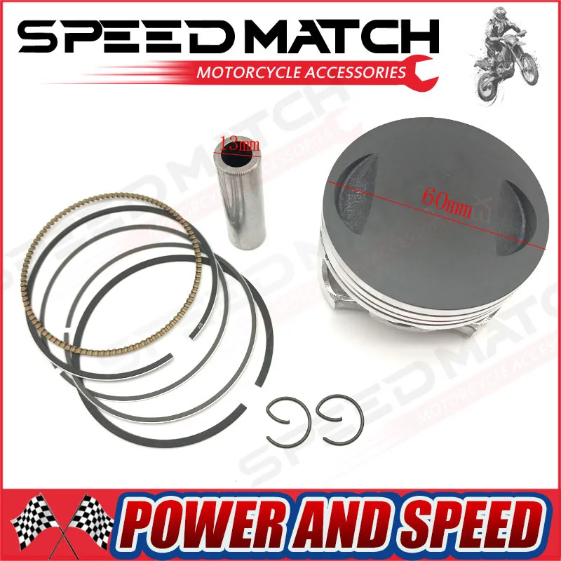 Yinxiang Yx 160cc Engine Parts 60mm Piston 13mm Ring Set For Dirt Bike