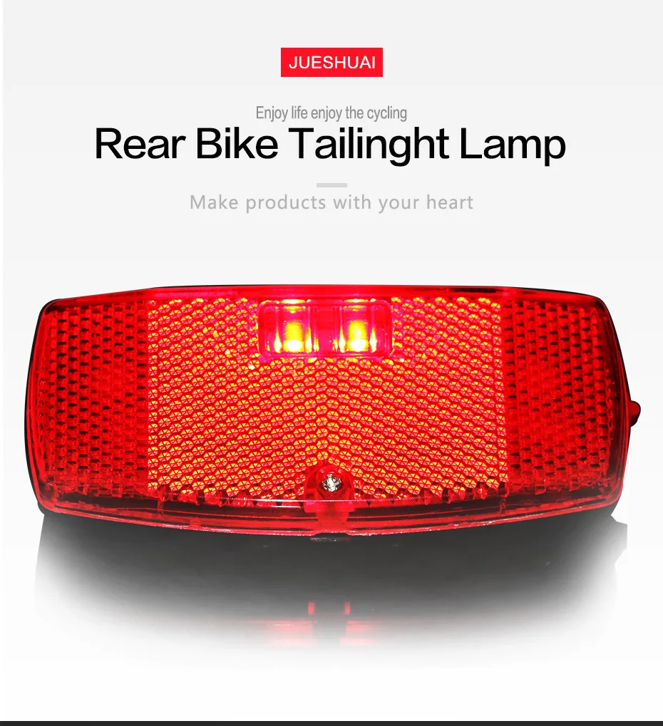 Best JS Leds Bike Rear Light Rear Rack Light Lamp Battery for MTB Cycling Safe Warning Bicycle Taillight Flashlight bisiklet aksesuar 1