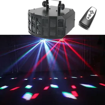 

Double Butterfly Lamp LED Sound Control Color Lamp KTV Karaoke Bar Rooms Ballroom Disco Stage Light Effect