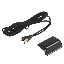 Grande Capacité 1200 MAH Rechargeable Batterie De Secours Pack + 3 M Tressé Chargeur Câble De Charge Pour XBOX UN Contrôleur