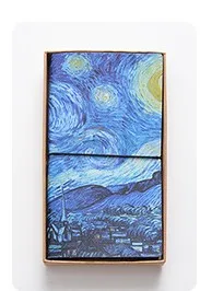 Из искусственной кожи чехол для планировщика NotebookVan Gogh путешествия Журнал Дневник упражнения состав переплет Примечание Блокнот подарок - Цвет: Space