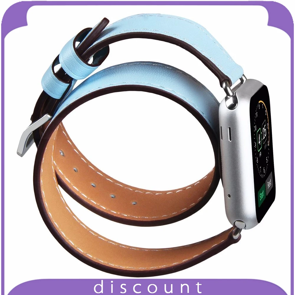 38mm 42mm Genuine Leather font b Smart b font font b Watch b font Band Double 38mm 42mm Genuine Leather font b Smart b font font b Watch b font Band Double