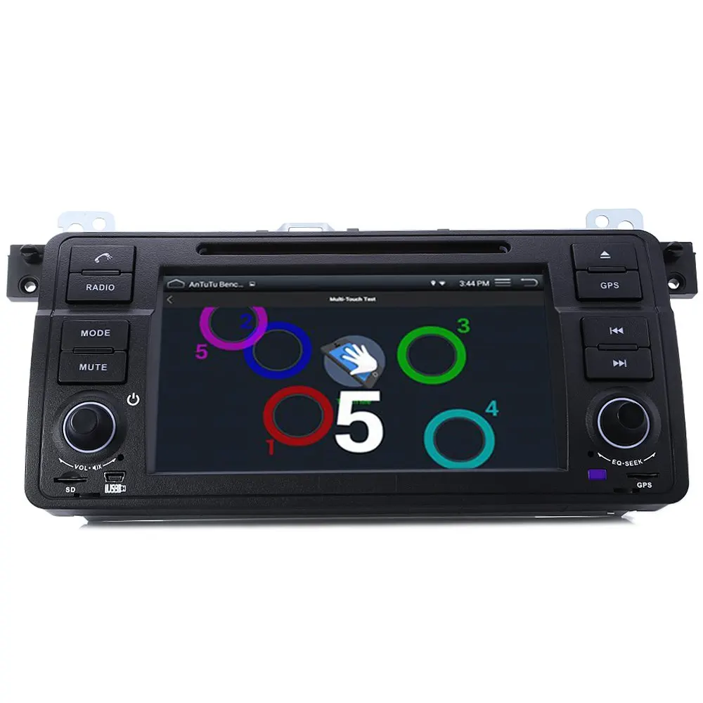  Car DVD GPS Car Radio Player MP5 7 Inch 1 Din 32GB WCE Stereo Video Player Bluetooth Wifi AM / FM In-dash Mic for BMW E46 1998 