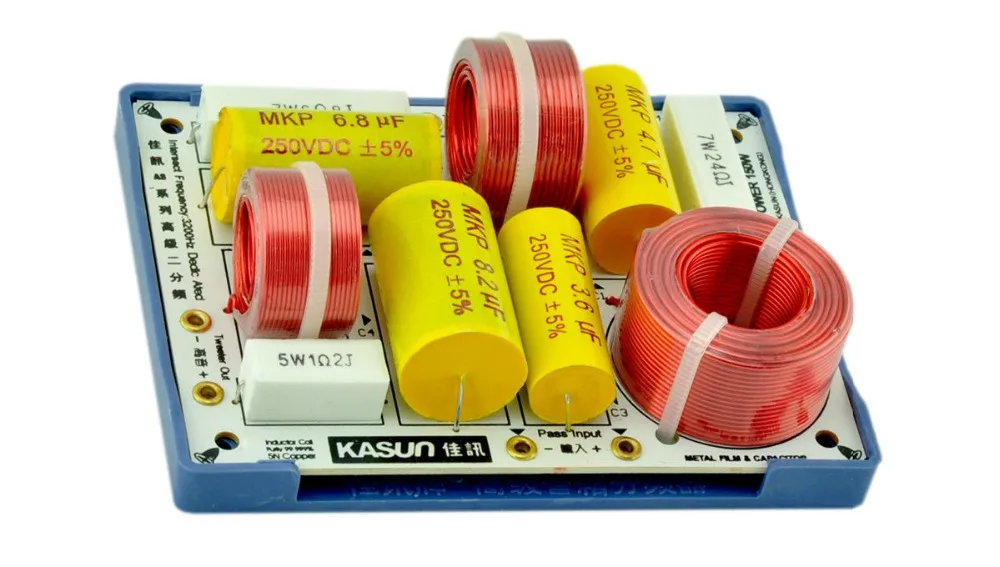 Divisor de Freqüência Filtros para Kasun Hi-fi Alto-falante Crossover 2pcs As-23c 2 Way