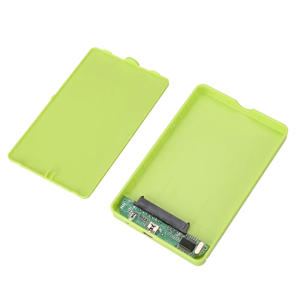2,5 дюймов USB 2,0 SATA HDD жесткий диск Корпус SSD твердый жесткий диск внешний карман коробка для Mac OS ноутбук ПК