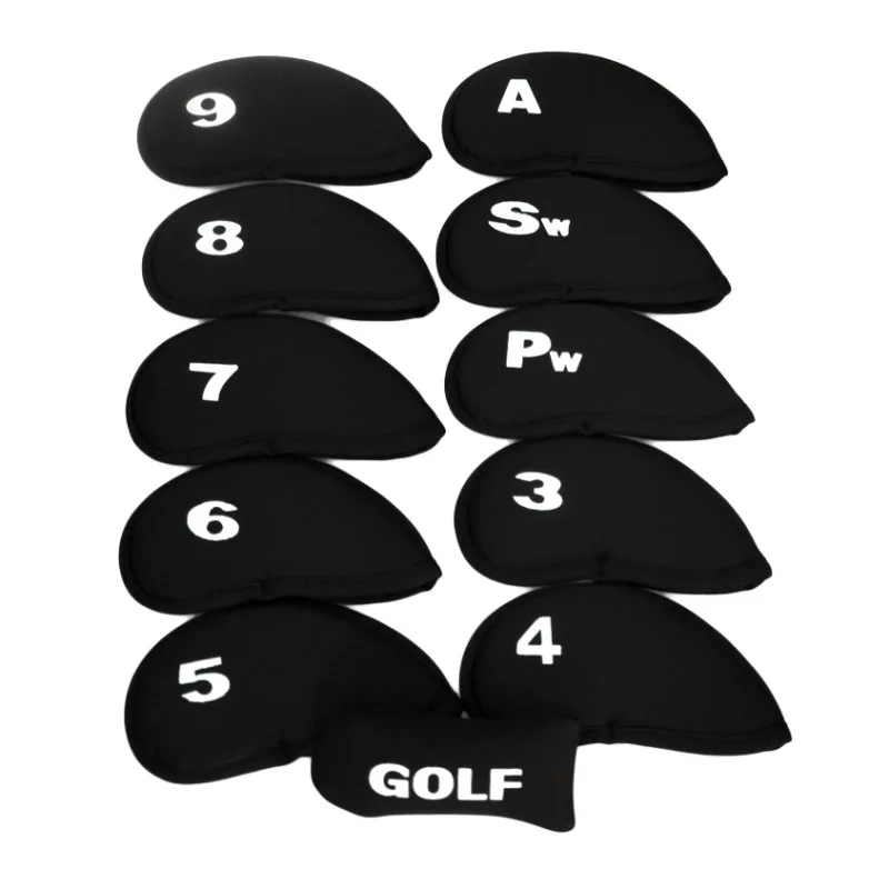 12 шт. Гольф защиты набор аксессуары для гольфа клюшка для гольфа железная головной убор кожаный чехол