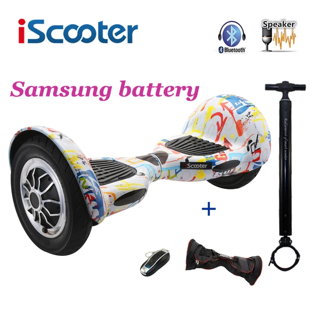 Iscooter hoverbaord 10 дюймов 700 Вт samsung батареи электрический балансируя скутер для взрослых детей скейтборд 10 колеса giroskuter