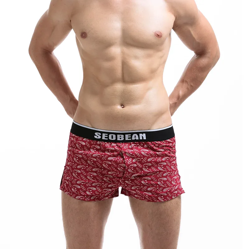 New Seobean men's cotton loose male shorts comfortable home pajama pants shorts aro plus size shorts New Seobean men's cotton loose male shorts comfortable home pajama pants shorts aro plus size shorts