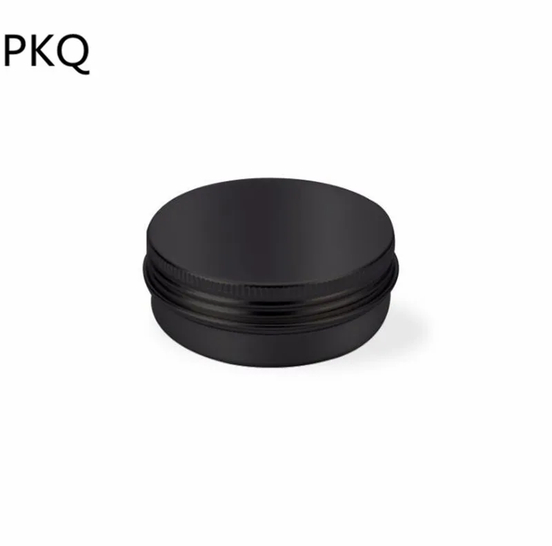 

60ml Aluminum Jar Empty Aluminum Cream Jar Tin Black/Pink/Gold Cosmetic Containers Crafts Pot Bottle Screw Thread Cans 5pcs