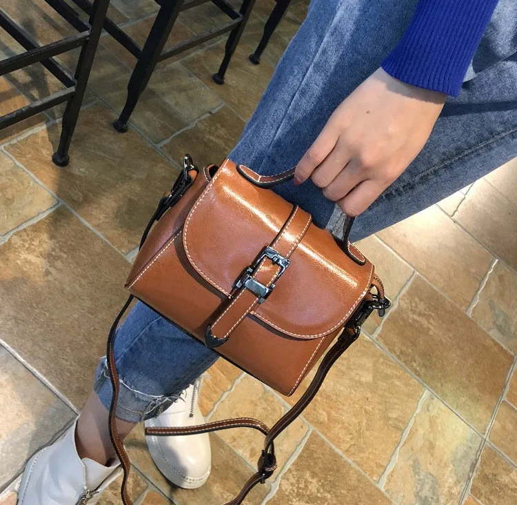 

women's genuine leather handbags small cross-body bag fashion shoulder bag
