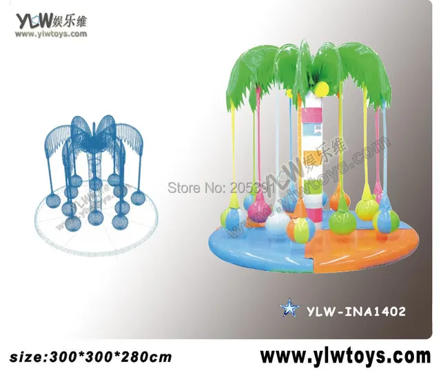  US $1080.00  children playground equipmentkids soft toyselectric rotating coconut tree tree for amusement playgr