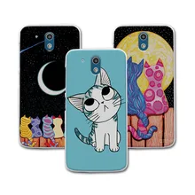 Nuevo lindo pintado perro gato oso para HTC deseo 326G/deseo de 526 a 526G dual sim 526G + funda para HTC Desire 326G 526G 4,7