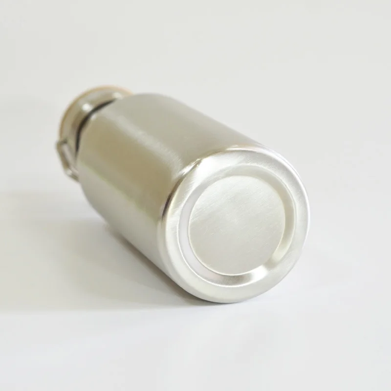 Ceny Bez BPA butelka wody ze stali nierdzewnej bambusowa pokrywka sport kolby szczelny słoik na żywność do podróży joga jazda na rowerze piesze wycieczki Camping