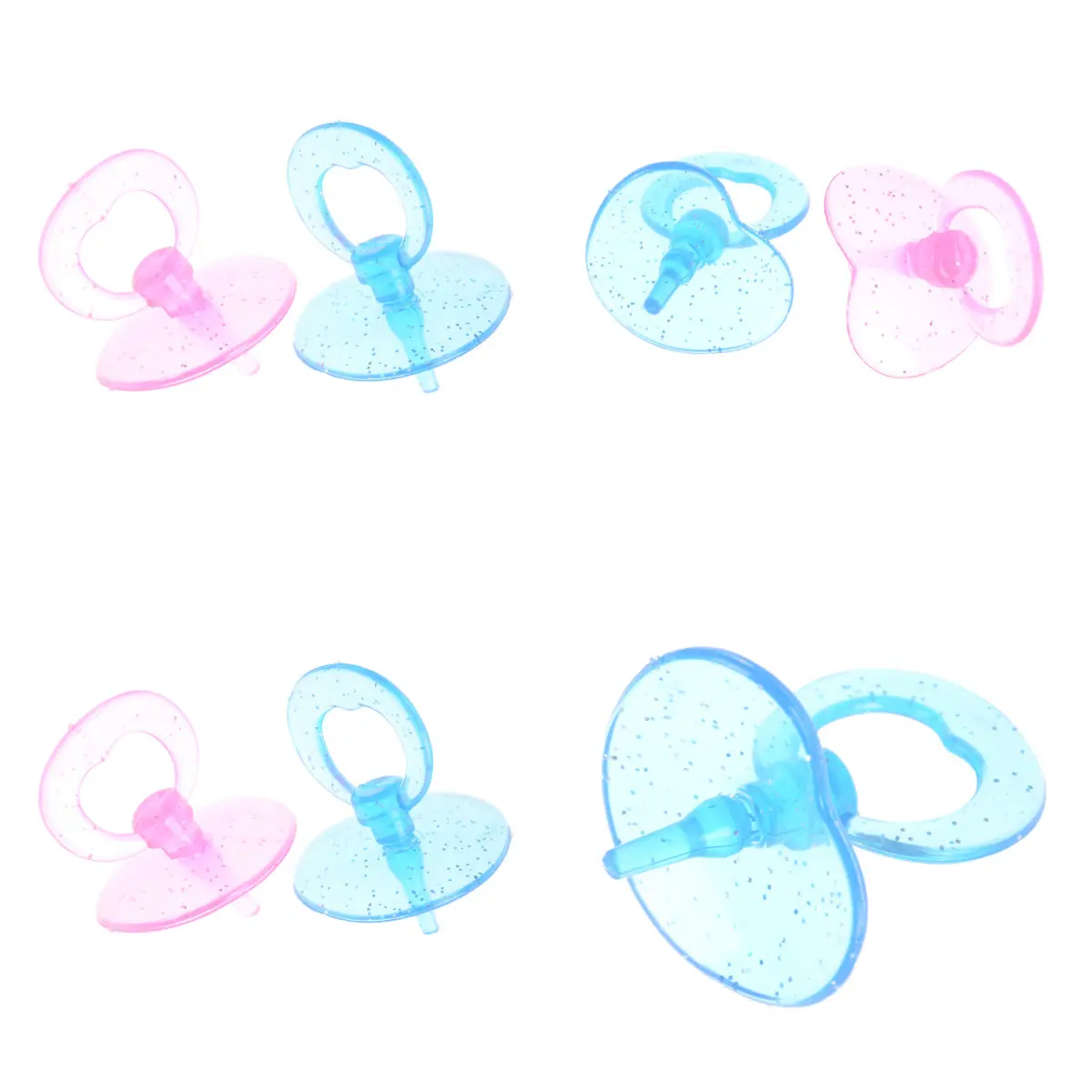 Doll Accessories 2pcs Kids Pretend Play Games Toys Baby Doll Pacifier Bottle Doll House Feeding