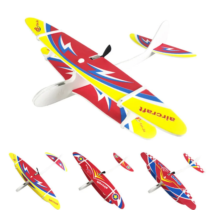 

Electric Hand Throwing Glider Plane Outdoor Park Electric Gliding Aircraft Flying Toys for Children Children's Educational Toys