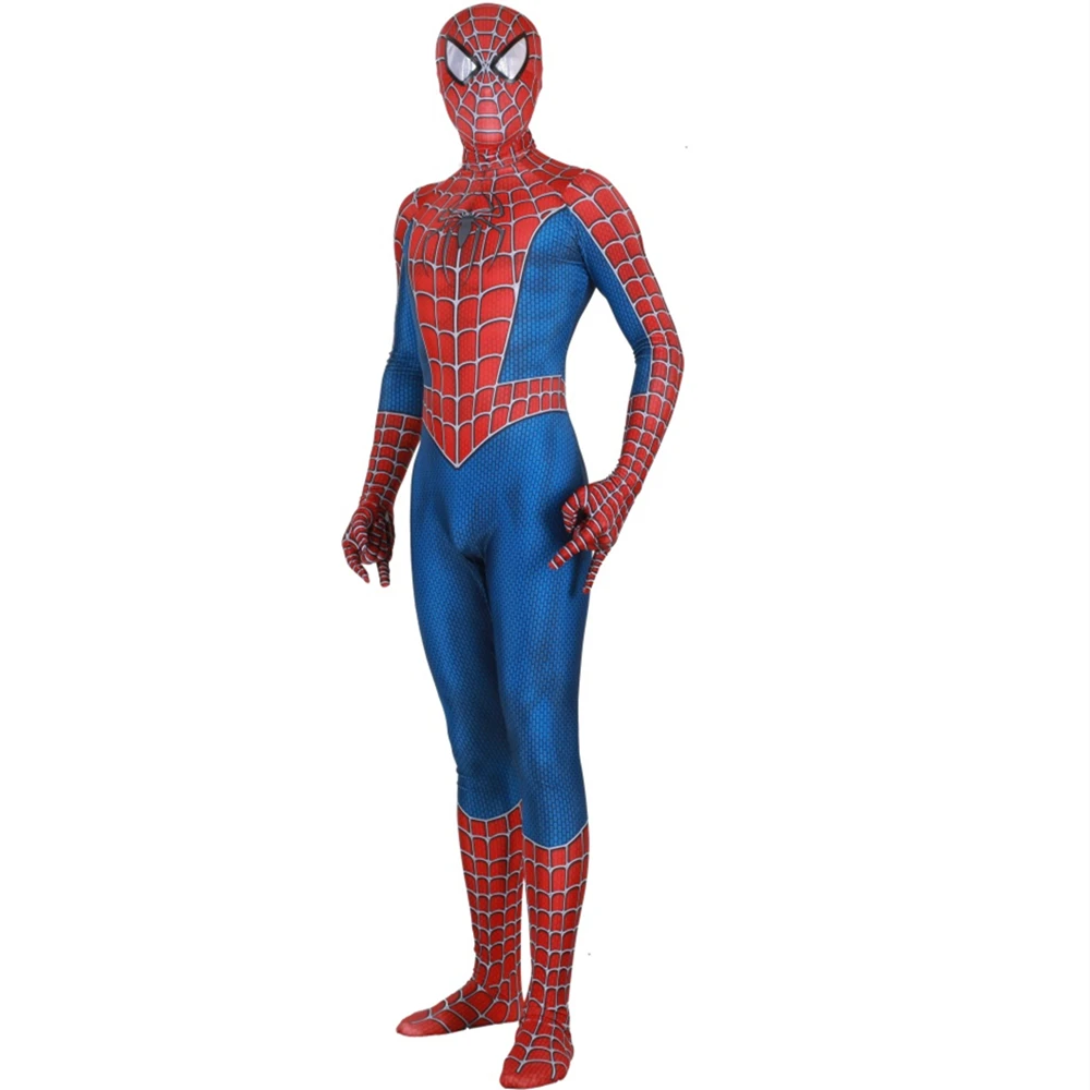 Adult Kids Spider-Man 3 Raimi Spiderman Cosplay Costume Zentai Superhero Bodysuit Suit Jumpsuits