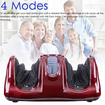 

110V Electric Heating Foot Body Massager Shiatsu Kneading Rolling Vibration Machine Reflexology Calf Leg Pain Relief Relax