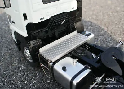 LESU 1/14 RC HN700 4*2 Модель тягача прицепа грузовика Металлическое шасси 2 оси Tmy