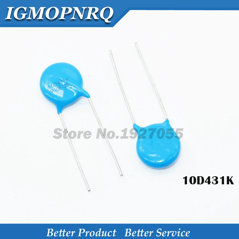 

10pcs free shipping 10pcs varistor 10D431K 430V piezoresistor 10D431 new