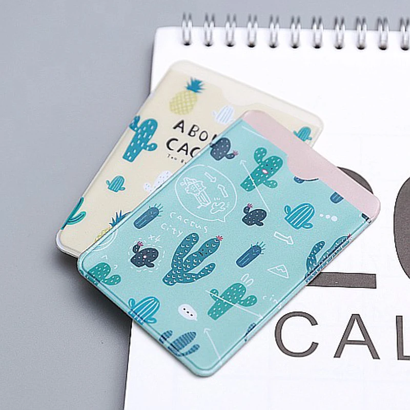

W52 1X Cute Kawaii Fresh Fruit Double-Layer Card Holder Bus Business Credit Card Cover Card Case Wallet