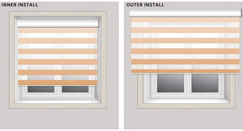 Элегантные Популярные жалюзи с зеброй, двухслойные трехцветные рулонные шторы и занавески из ткани, занавески для окон