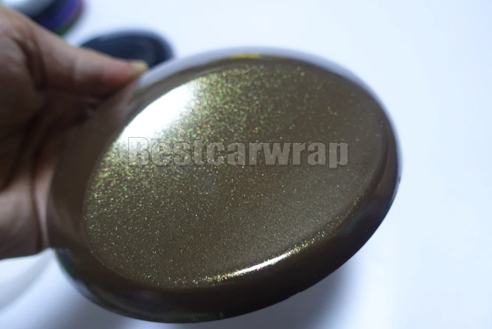 3m brown glossy metallic car wrapping film foile (5)