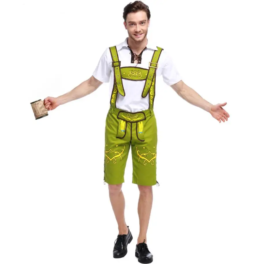 Взрослый костюм для Октоберфеста Lederhosen Bavarian Octoberfest пивной фестиваль Косплей костюмы на Хэллоуин для мужчин пивные костюмы