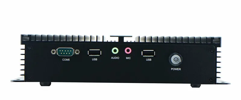 Barebone IPC безвентиляторный мини-PC Celeron C1037u 1,8 ГГц 6 COM VGA HDMI mini PCIe windows или Linux