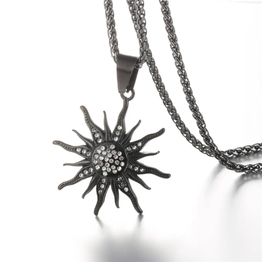 black steel necklace
