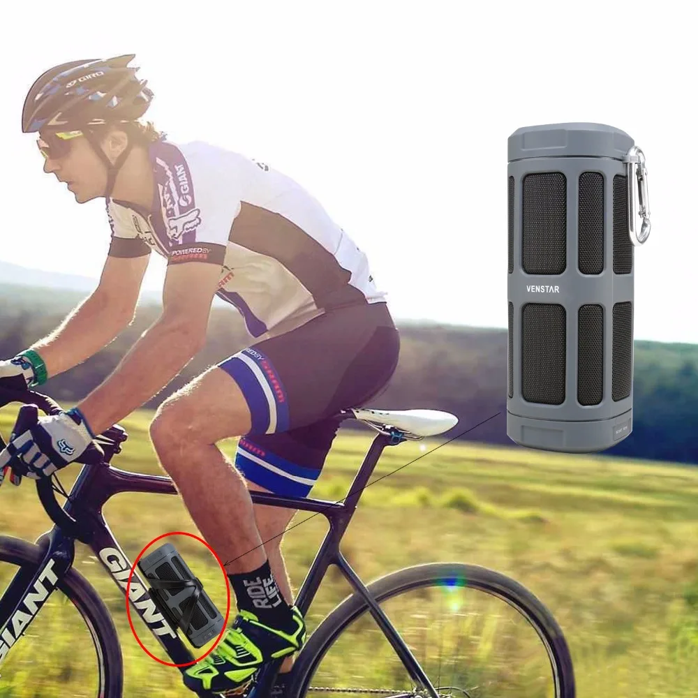  VENSTAR S400 Portable Wireless Bluetooth Speaker FM Radio Column 16W Powerful Subwoofer With Bike M