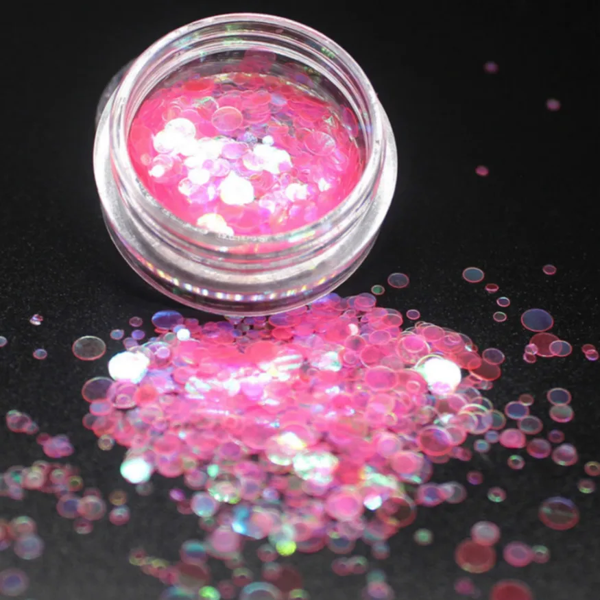 

1Box HOT 12 Color Round Ultrathin Sequins Colorful Nail Art Glitter Tips Manicure 3D Nail Decoration DIY Accessories 2018 NEW