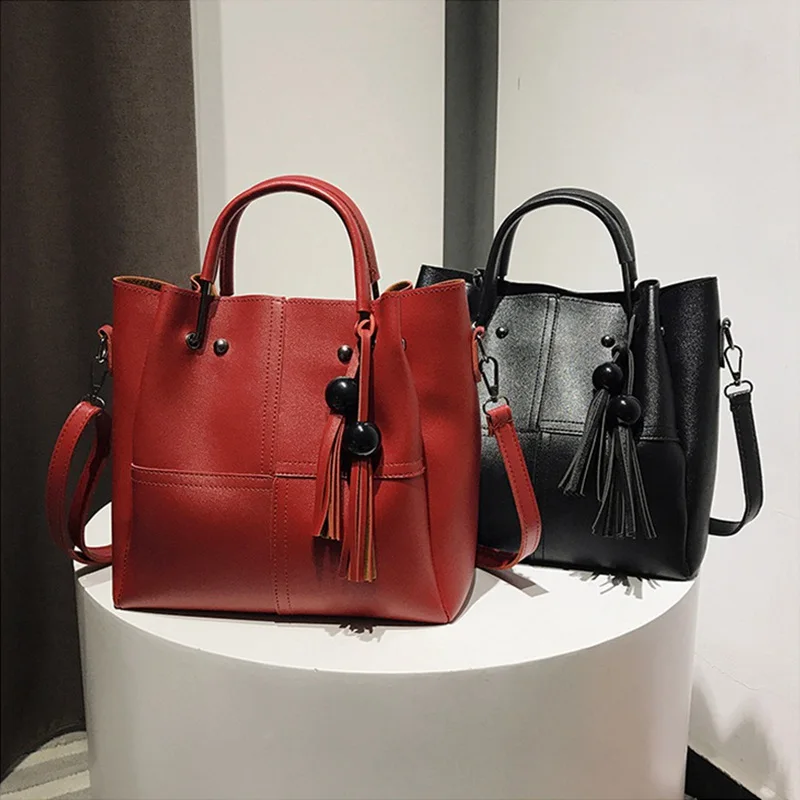 

Hot Three-Piece Mother and Daughter Bag Handbags Beach Shoulder Bag Large Capacity BVN66