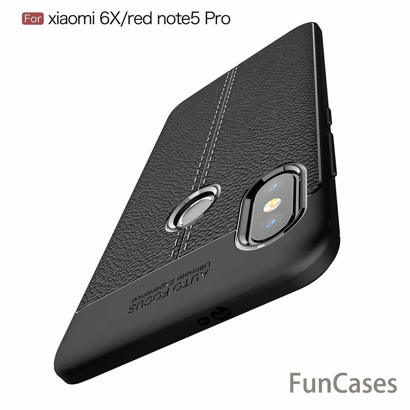 Для Xiaomi Redmi Note 5 Pro Чехол Mi 6x чехол Противоскользящий оригинальный Тонкий Броня ТПУ