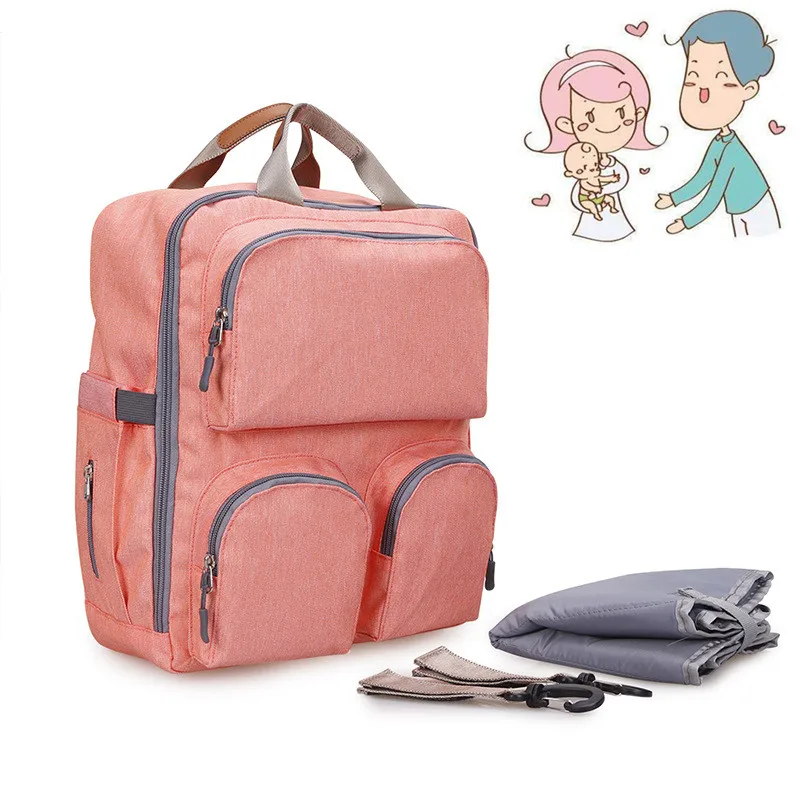 Portable Mummy Bag Travel Maternity Baby Nappy Diaper Large Capacity Backpack