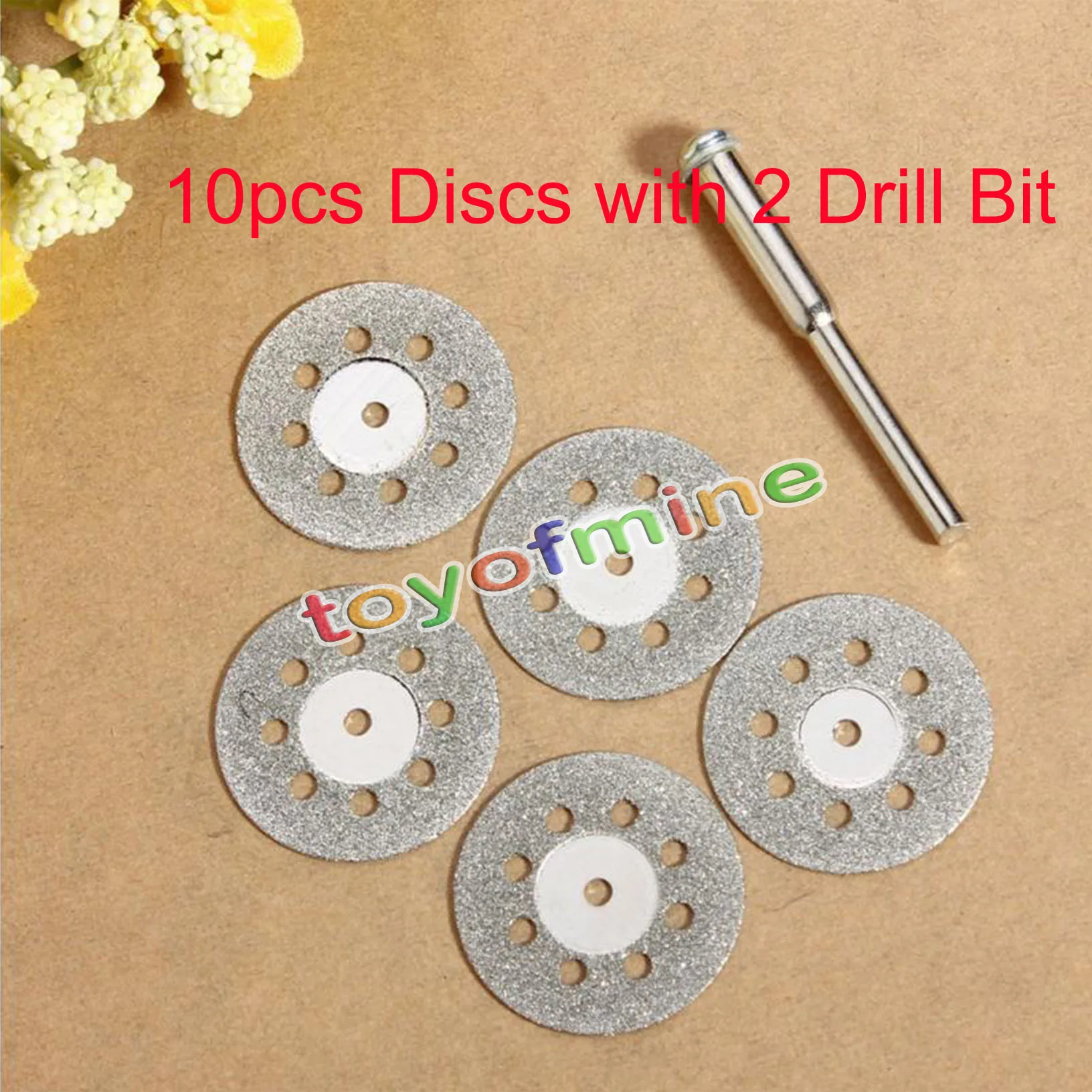 10pcs 22mm dremel accessories diamond grinding wheel dremel saw mini circular saw cutting disc