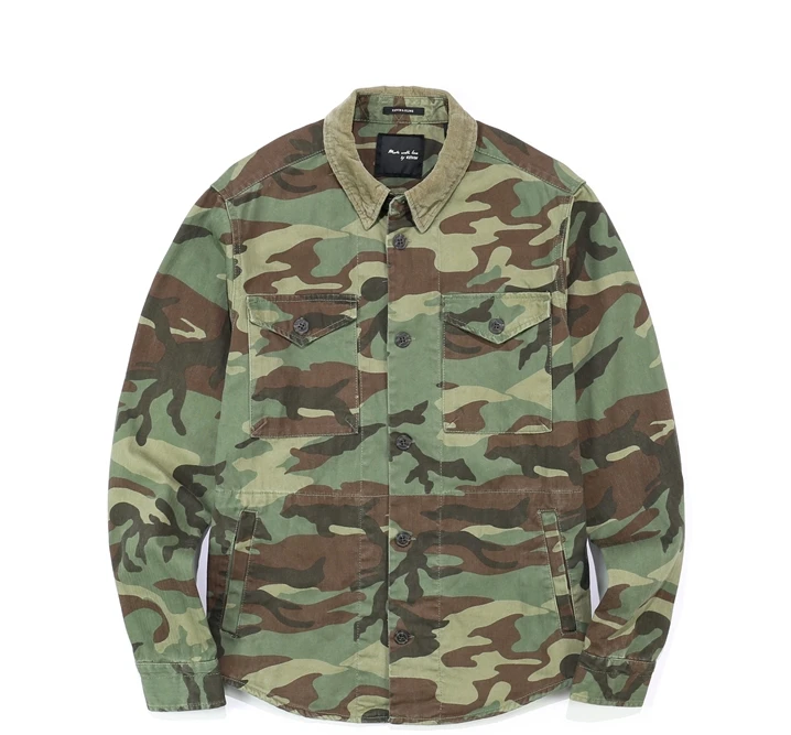 Бесплатная доставка Высокое качество модные для мужчин армия военная Униформа camoflage рубашка куртка хип хоп повседневное уличная одежда
